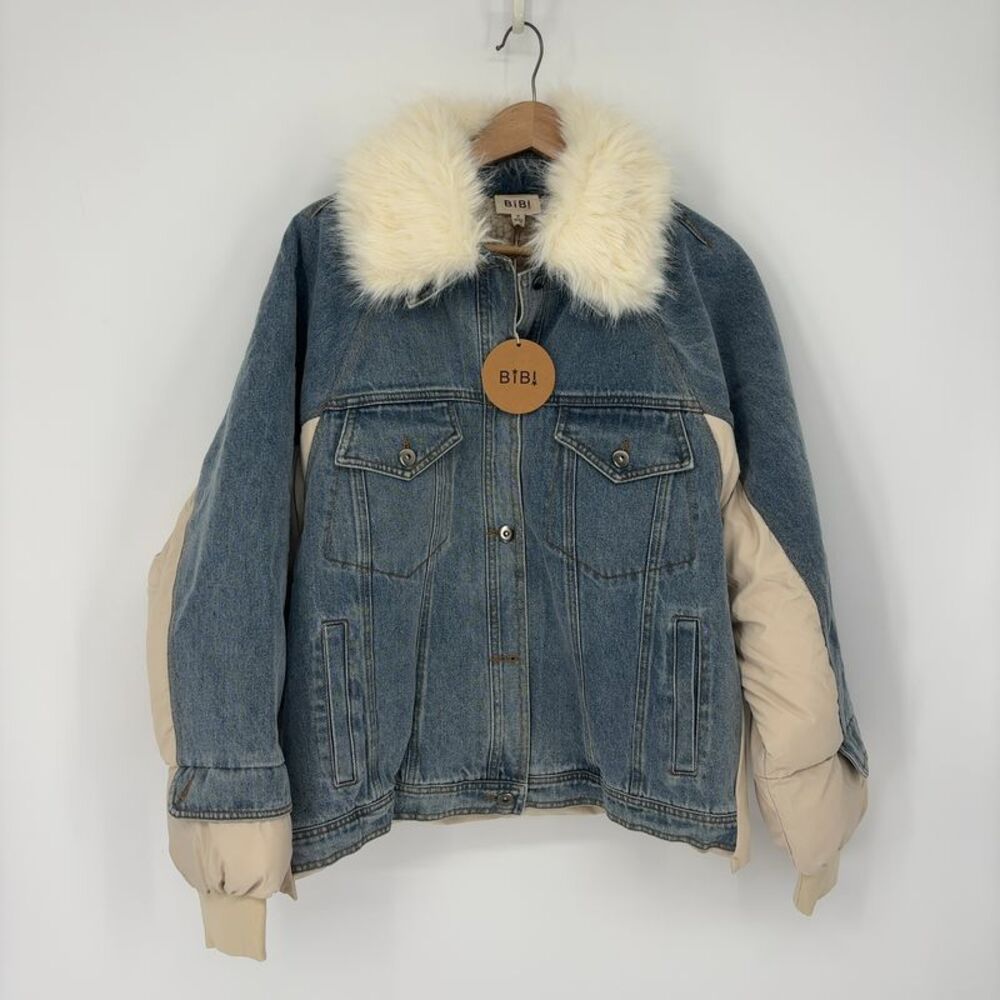 BIBI Puffy Denim Jacket